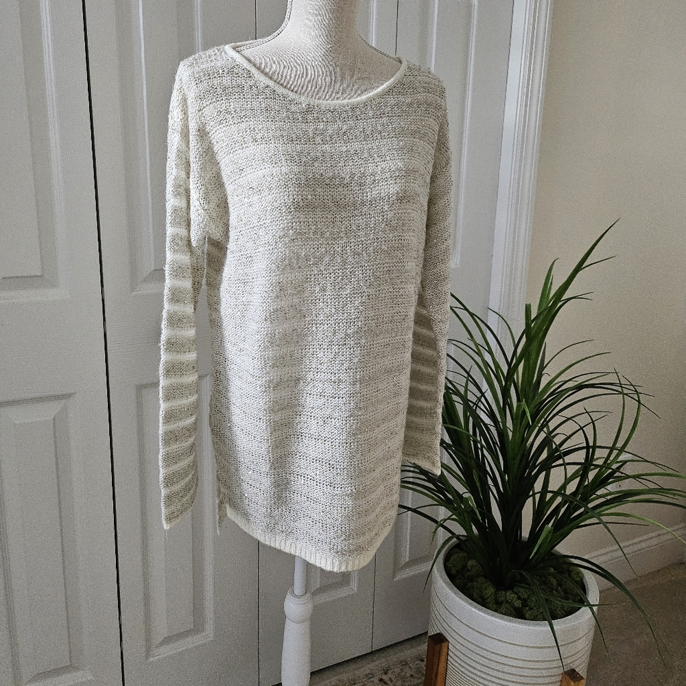 Long Tunic Sweater - Sparkly Knit